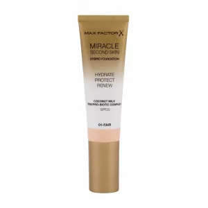 Max Factor Miracle Second Skin hydratačný krémový make-up SPF 20 odtieň 01 Fair 30 ml