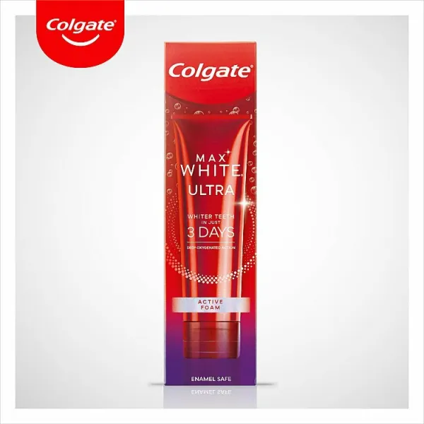 Colgate Max White Ultra Active Foam bieliaca zubná pasta 50ml