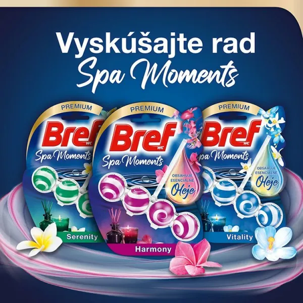 Bref Spa Moments Harmony tuhý WC blok 3 x 50 g