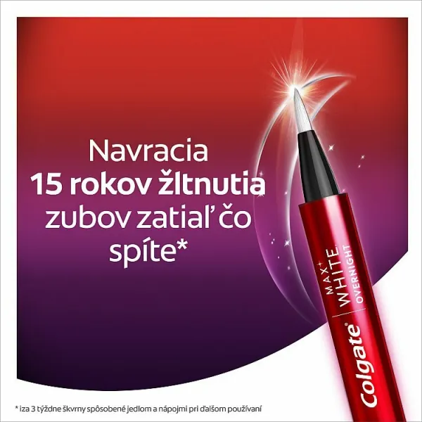 Colgate Max White Overnight bieliace pero 2.5ml