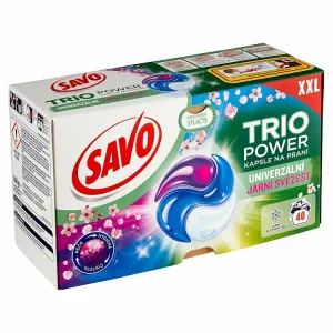 Savo Trio Power univerzálne jarná sviežosť gélové kapsuly na pranie XXL 40 praní 844 g 1ks
