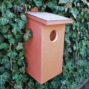 BAT-MAN Corvus búdka pre kavky a sovy, borovica, hnedá, so strieškou CO80DF NA