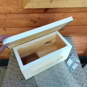 BAT-MAN ParaBox búdka pre dážďovníky, borovica, hnedá, so strieškou plechovou AP1DF NA