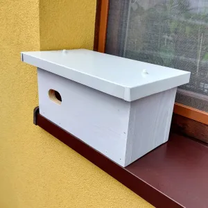 BAT-MAN ParaBox búdka pre dážďovníky, borovica, hnedá, so strieškou plechovou AP1DF NA