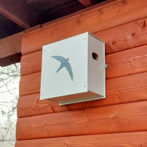 BAT-MAN SwiftCUBE búdka pre dážďovníky, borovica, biela, korpus plechový, dvojkomorová SW2C BM