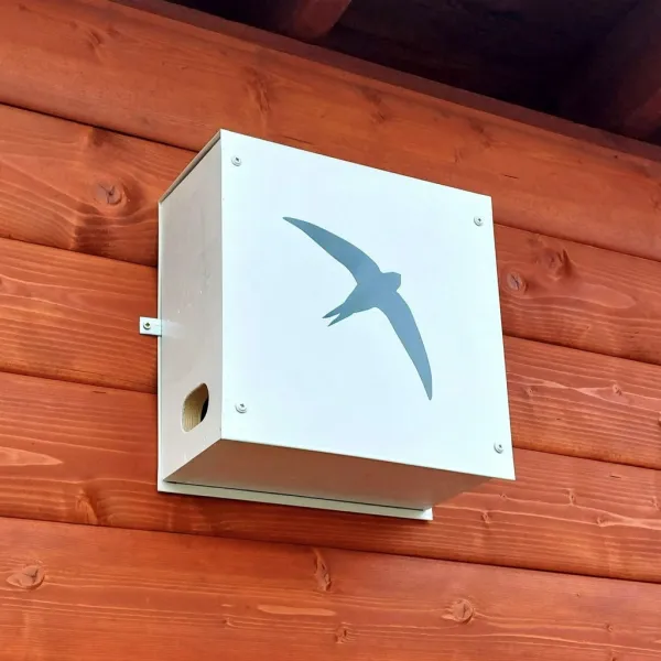 BAT-MAN SwiftCUBE búdka pre dážďovníky, borovica, biela, korpus plechový, dvojkomorová SW2C BM