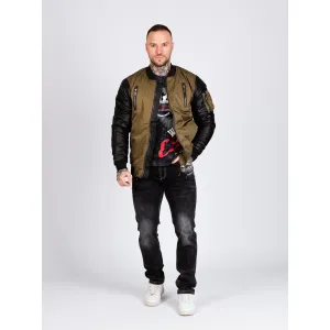 Pánska bunda CIPO & BAXX CJ175 KHAKI Farba: Khaki, Konfekčná veľkosť: S