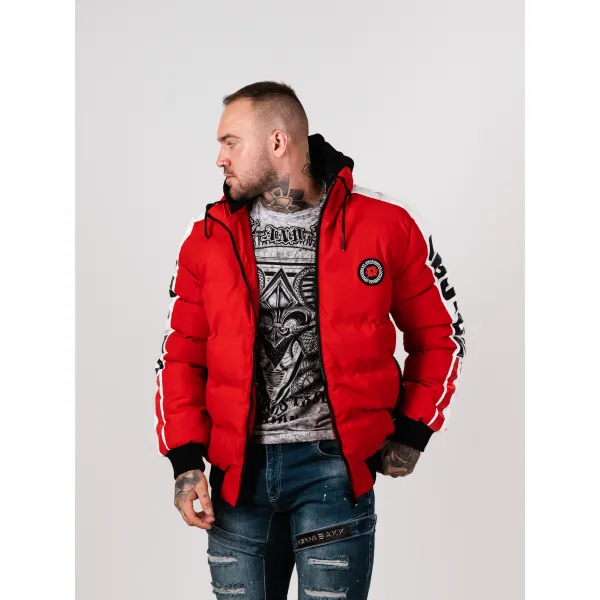 Pánska bunda CIPO & BAXX CM222 RED Farba: Červená, Konfekčná veľkosť: M
