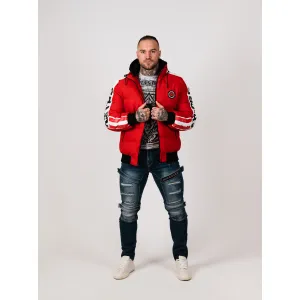 Pánska bunda CIPO & BAXX CM222 RED Farba: Červená, Konfekčná veľkosť: M