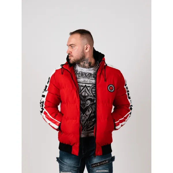 Pánska bunda CIPO & BAXX CM222 RED Farba: Červená, Konfekčná veľkosť: M