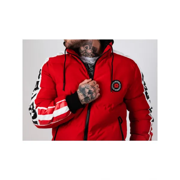 Pánska bunda CIPO & BAXX CM222 RED Farba: Červená, Konfekčná veľkosť: M
