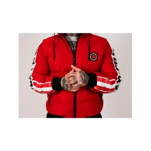 Pánska bunda CIPO & BAXX CM222 RED Farba: Červená, Konfekčná veľkosť: M