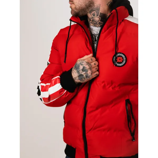 Pánska bunda CIPO & BAXX CM222 RED Farba: Červená, Konfekčná veľkosť: M