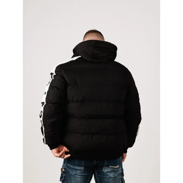 Pánska bunda CIPO & BAXX CM222 BLACK Farba: Čierna, Konfekčná veľkosť: M