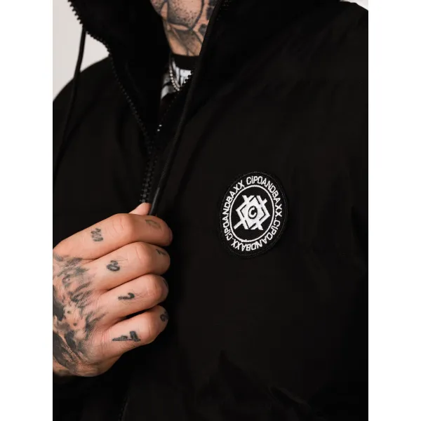 Pánska bunda CIPO & BAXX CM222 BLACK Farba: Čierna, Konfekčná veľkosť: M
