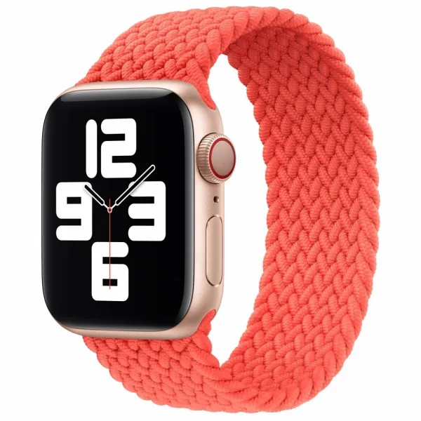 Innocent Braided Solo Loop Apple Watch Band 40/41/42mm - Orange - M (144MM)