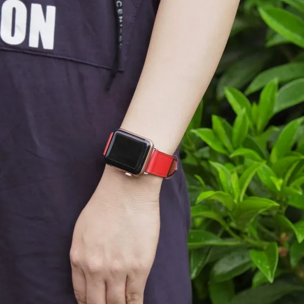Innocent Classic Buckle Band Apple Watch 44/45/46/49mm - Red