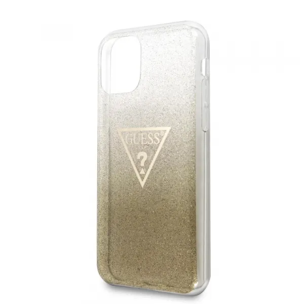 Guess Solid Glitter Case iPhone 11 Pro Max - Gold