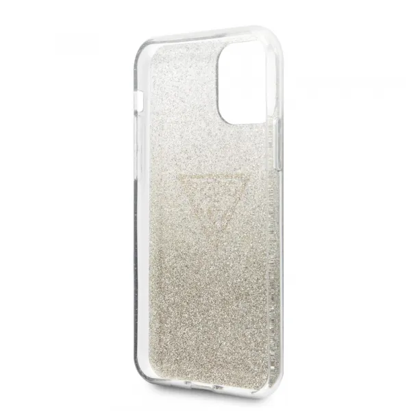 Guess Solid Glitter Case iPhone 11 Pro Max - Gold