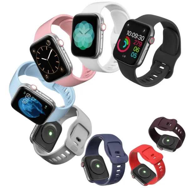 Innocent Sport Silicone Apple Watch Band 40/41/42mm - Black