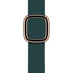 Innocent Iris Leather Apple Watch Band 40/41/42mm - Midnight Green