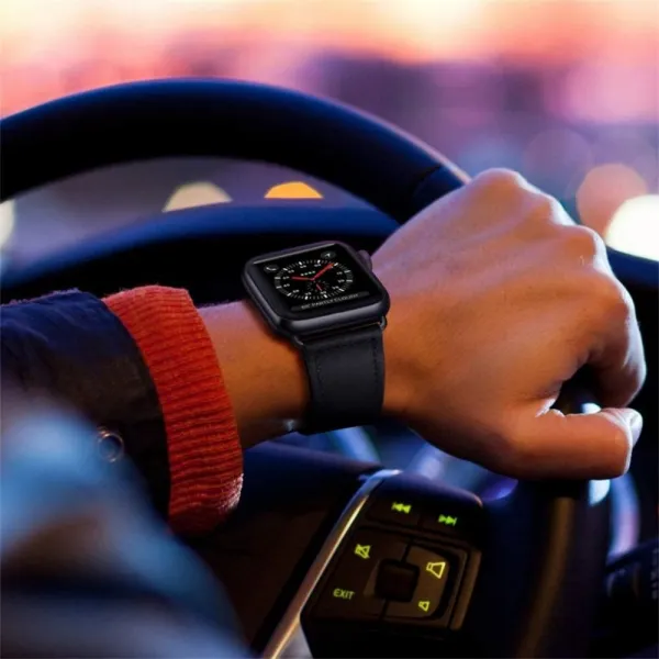 Innocent Leather Fit Band Apple Watch 42/44/45/49 mm - čierny