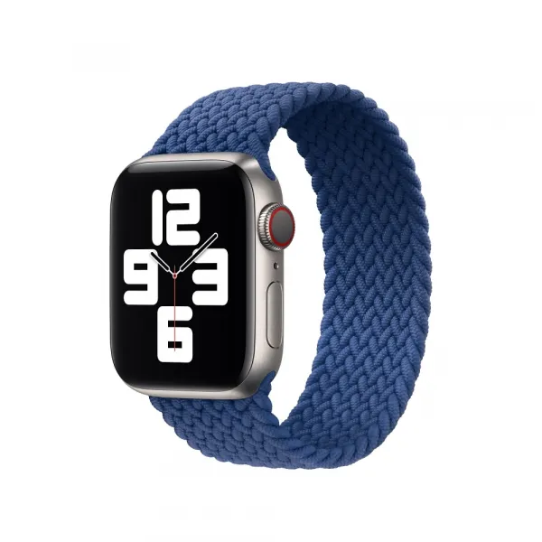 Innocent Braided Solo Loop Apple Watch Band 40/41/42mm - Navy Blue - S (132mm)