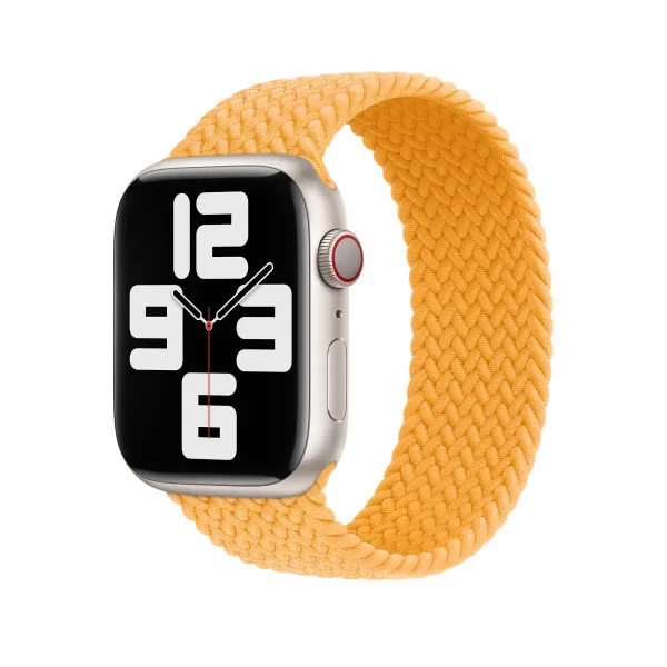 Innocent opletený remienok Apple Watch Solo Loop 38/40/41 mm - žltý - M (144 mm)