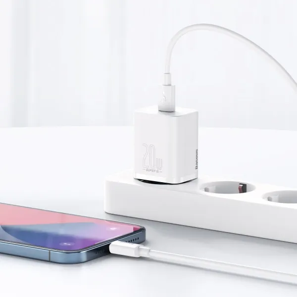 Baseus Super Si Quick Charger 1C 20W - biela