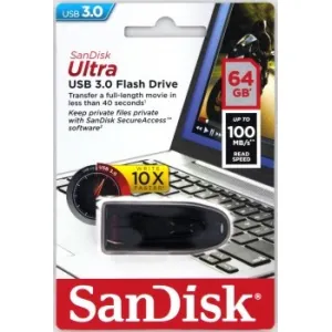 SanDisk Flash Disk 64 GB Ultra, USB 3.0, čierna