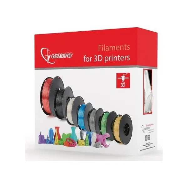 GEMBIRD Tlačová struna (filament) PLA, 1,75 mm, 1 kg, mramor