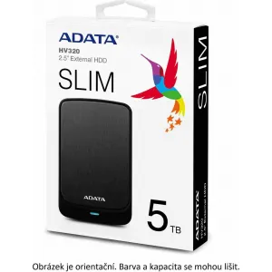 A-Data Externý pevný disk ADATA 2TB 2,5" USB 3.1 AHV320, čierna