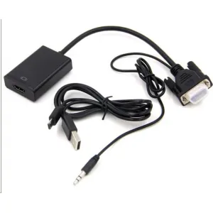 OEM Prevodník VGA+audio elektronický konvertor na rozhranie HDMI FULL HD 1080p