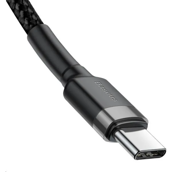 Nabíjací/dátový kábel Baseus Cafule Series USB-C na USB-C PD2.0 60W Flash 2m, sivo-čierna