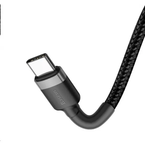 Nabíjací/dátový kábel Baseus Cafule Series USB-C na USB-C PD2.0 60W Flash 2m, sivo-čierna