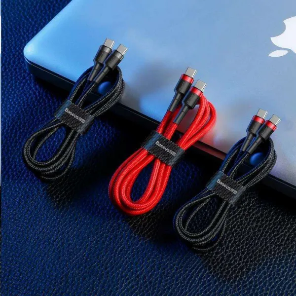 Nabíjací/dátový kábel Baseus Cafule Series USB-C na USB-C PD2.0 60W Flash 2m, sivo-čierna