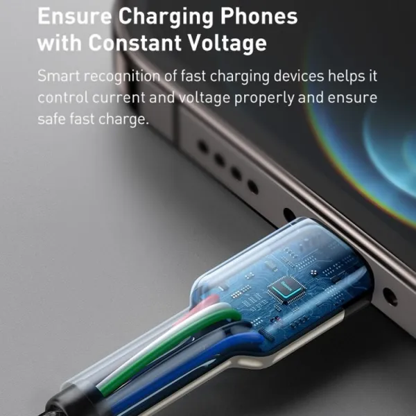 Kábel USB-C na Lightning Baseus Cafule, PD, 20W, 2m (biely) 025083