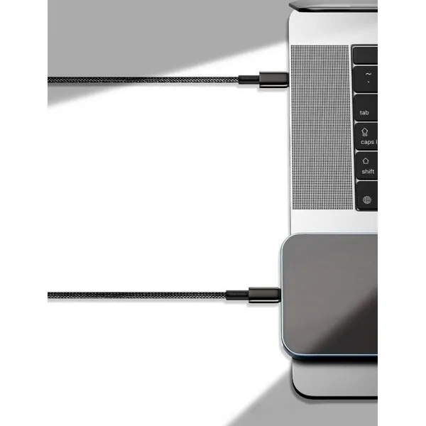 Baseus Tungsten Gold Rýchlonabíjací / dátový kábel USB-C na Lightning PD 20W 1m, čierny
