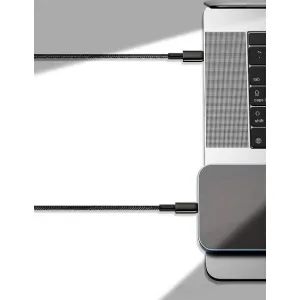 Baseus Tungsten Gold Rýchlonabíjací / dátový kábel USB-C na Lightning PD 20W 1m, čierny