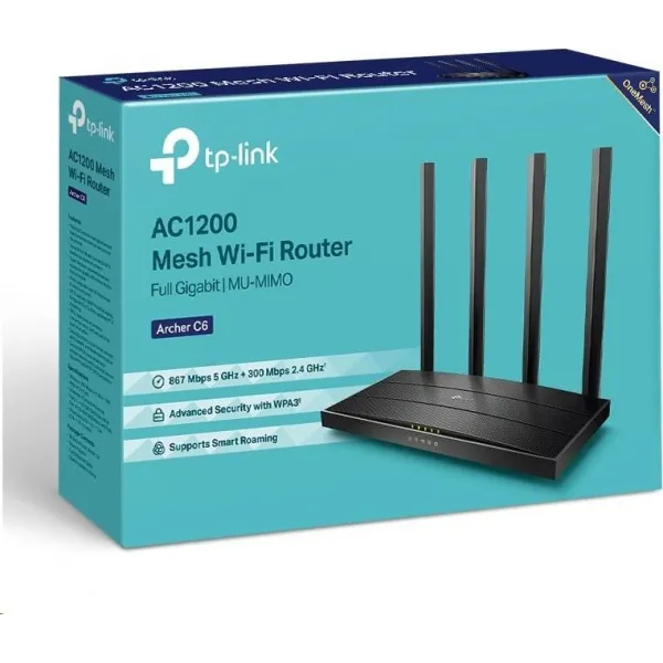 TP-Link Archer C6 v3.2 [Bezdrôtový gigabitový router MU-MIMO AC1200]