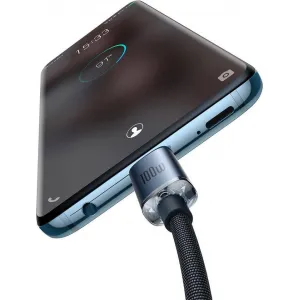 Baseus Crystal Shine Series USB-C / USB-C 100W 2m nabíjací / dátový kábel, čierny