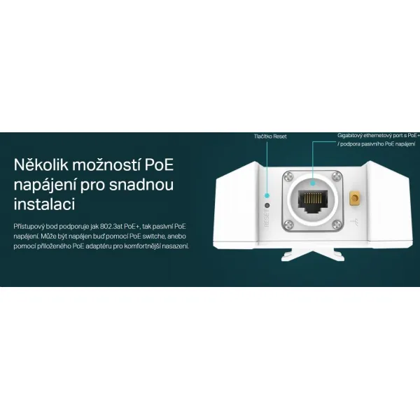 TP-Link EAP610-Outdoor [Prístupový bod AX1800 s WiFi 6 na vnútorné a vonkajšie použitie]