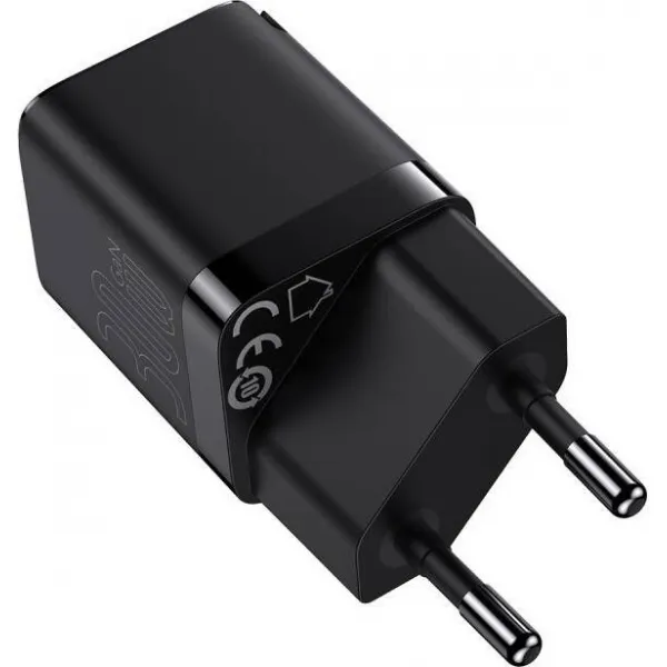 Baseus Quick Nabíjací adaptér USB-C 30W, Čierny