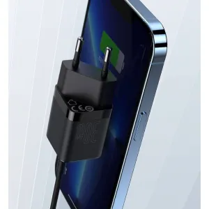 Baseus Quick Nabíjací adaptér USB-C 30W, Čierny