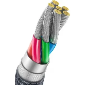 Baseus Crystal Shine Series USB-A/USB-C 100W 1,2 m nabíjací/dátový kábel, čierny