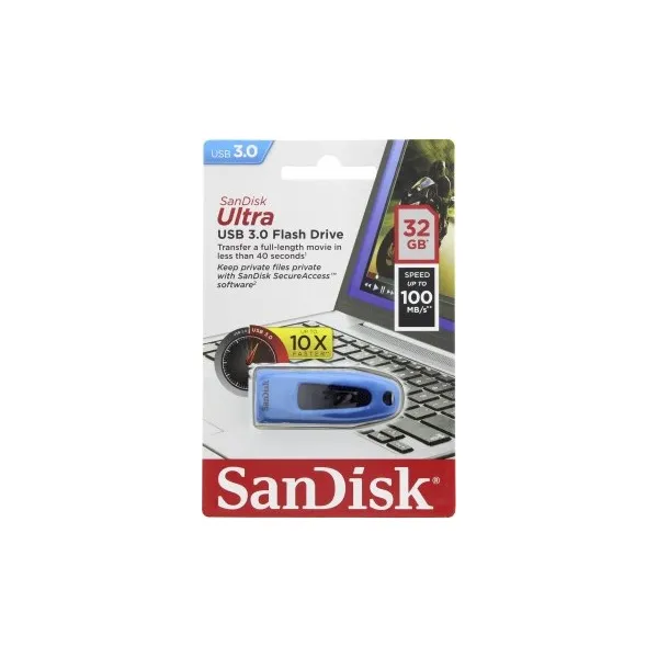 SanDisk Ultra USB 3.0 32 GB, modrá 85235110