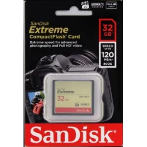 SanDisk Compact Flash 32GB Extreme (R:120/W:85 MB/s) UDMA7