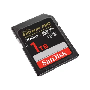 SanDisk Extreme PRO 1 TB SDXC Memory Card 200 MB/s and 140 MB/s, UHS-I, Class 10, U3, V30 85235110