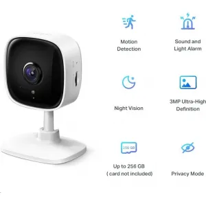 TP-Link Tapo C110 domácí/indoor kamera, (3MP, 1296p, WiFi, IR 10m, microSD)