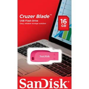 SanDisk FlashPen-Cruzer™ Blade 16 GB, elektrická ružová 85235110